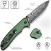 Ніж Civivi Hyperpulse Damascus Red Aluminum (C23087A-DS1)
