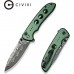 Ніж Civivi Hyperpulse Damascus Red Aluminum (C23087A-DS1)