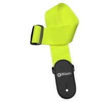 Ремінь для гітари DiMarzio Nylon With Leather Ends Neon Yellow (DD3100NY)