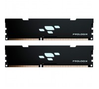 Модуль пам'яті для комп'ютера DDR4 16GB (2x8GB) 3200 MHz Black Prologix (PRO16GB3200B4K)