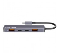 Концентратор Canyon hub DS-18 5in1 USB-C Grey (CNS-TDS18)