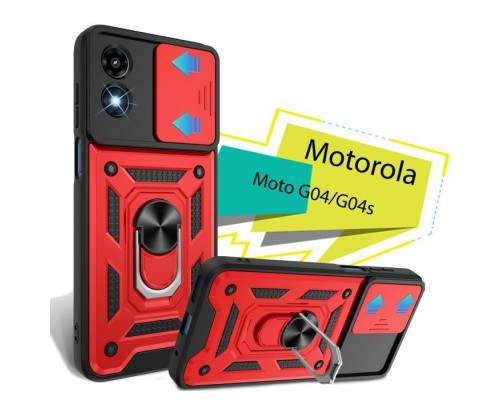 Чохол до мобільного телефона BeCover Military Motorola Moto G04/G04s Red (713065)