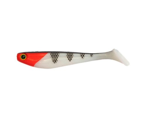 Силікон рибальський FishUP Wizzle Shad 8" 357 - Red Head (1шт/уп) (1864.11.43)
