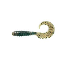 Силікон рибальський FishUP Fancy Grub 1" 017 - Motor Oil Pepper (12шт/уп) (1862.02.22)