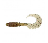 Силікон рибальський FishUP Fancy Grub 2" 045 - Green Pumpkin/Red & Black (10шт/уп) (1864.01.19)