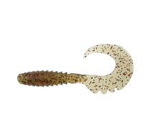 Силікон рибальський FishUP Fancy Grub 2" 045 - Green Pumpkin/Red & Black (10шт/уп) (1864.01.19)