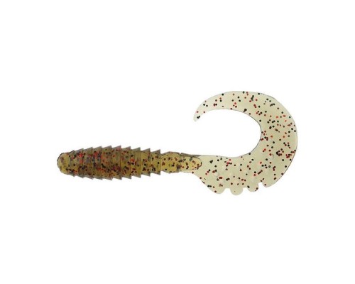 Силікон рибальський FishUP Fancy Grub 2" 045 - Green Pumpkin/Red & Black (10шт/уп) (1864.01.19)