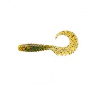 Силікон рибальський FishUP Fancy Grub 2.5" 036 - Caramel/Green&Black (10шт/уп) (1862.00.62)