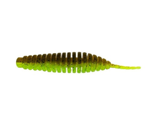 Силікон рибальський FishUP Tanta 3" 204 - Green Pumpkin/Chartreuse (6шт/уп) (1862.00.18)