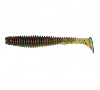 Силікон рибальський FishUP U-Shad 4" 019 - Motor Oil/Red (8шт/уп) (1864.13.97)