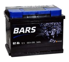Акумулятор автомобільний Bars 62Ah (+/-) (550EN)