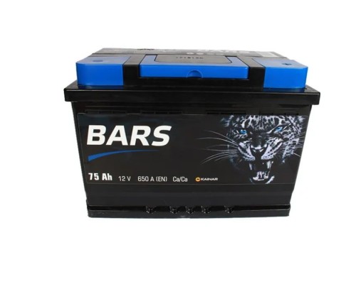 Акумулятор автомобільний Bars 75Ah Н Ев (-/+) (650EN)