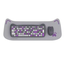 Комплект Canyon HSET-W6 Kitty Edition Wireless UA Violet (CNS-HSETW6VT)