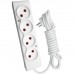 Мережевий подовжувач TECCO 5м 4 поста white (8681277841507)
