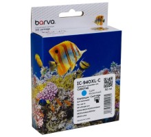 Картридж Barva HP 940XL (C4907AE) 1400 c, Cyan (IC-940XL-C)
