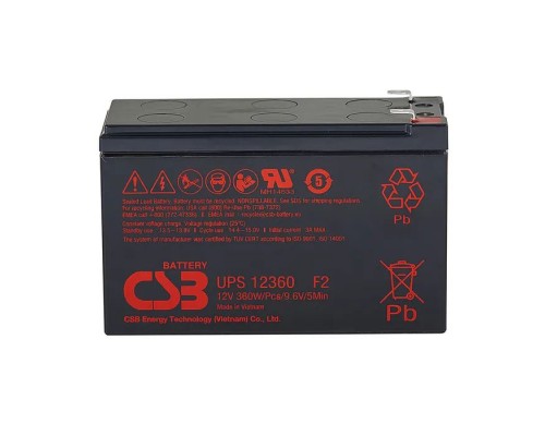 Батарея до ДБЖ CSB UPS123607F2 12V 7Ah (UPS123607F2)