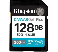 Карта пам'яті Kingston 128GB SDXC сlass 10 UHS-I U3 V30 Canvas Go Plus G4 (SDG4/128GB)