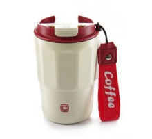 Термокружка СИЛА White/Red 400 мл (960685)