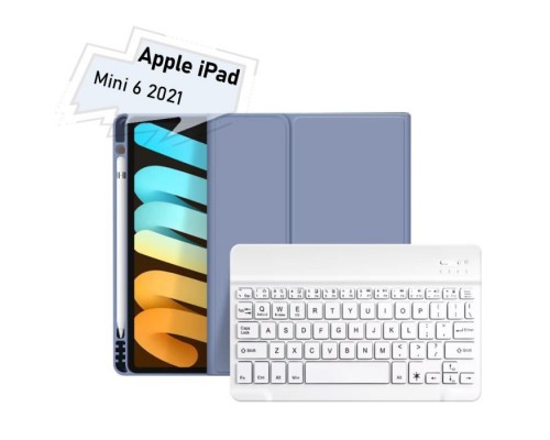 Чохол до планшета BeCover with keyboard Apple iPad Mini 6 2021 Purple (712991)