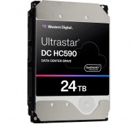 Жорсткий диск для сервера WD HDD Server HC590 24TB (3.5, 24TB, 512MB, 7200RPM, SATA 6Gb/s, 512E SE NP3) (WUH722624ALE6L4)