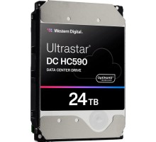 Жорсткий диск для сервера WD HDD Server HC590 24TB (3.5, 24TB, 512MB, 7200RPM, SATA 6Gb/s, 512E SE NP3) (WUH722624ALE6L4)