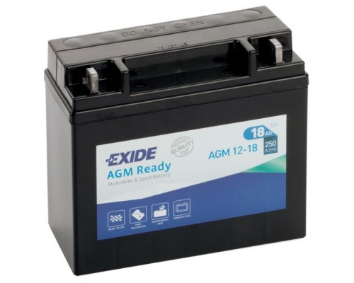 Акумулятор автомобільний EXIDE Ready AGM 18Ah Ев (-/+) (250EN) (AGM12-18)
