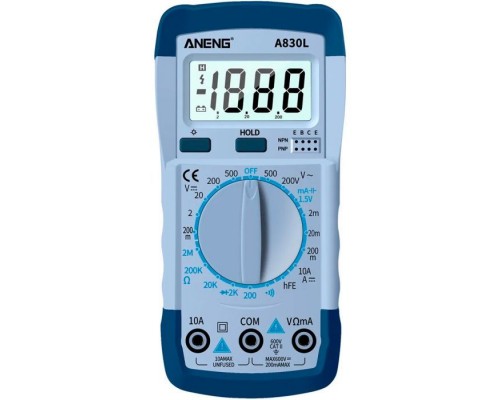 Цифровий мультиметр ANENG AN-A830L, V, A, R (AN-A830L)