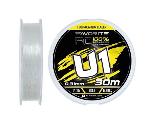 Флюорокарбон Favorite U1 FC 30m 3.5/0.31mm 14.1lb/6.38kg (1693.12.15)