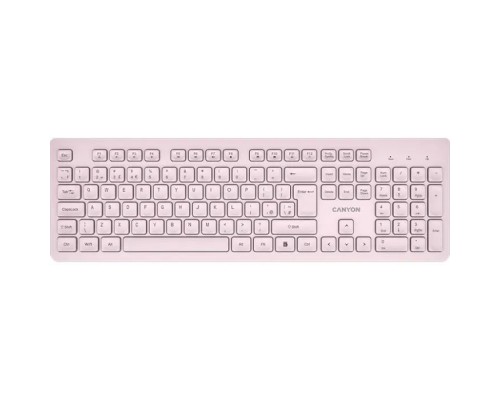 Клавіатура Canyon HKB-W01 Silent Wireless UA Beige (CNS-HKBW01BG)