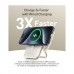 Батарея універсальна Choetech Magnetic Wireless 10000mAh 20W, PD, Qi-15W, USB-C In/Out, buid-in cabel, White (B735-CCWH)