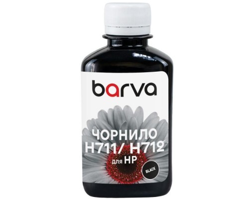 Чорнило Barva HP 711/712 180ml BK, pigment (H711-857)