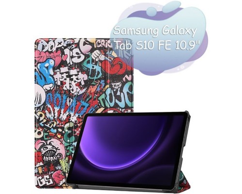Чохол до планшета BeCover Smart Case Samsung Galaxy Tab S10 FE (SM-X520/SM-X526) 10.9" Graffiti (713285)