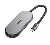 Концентратор Armorstandart USB-C to HDMI 4K, PD, 3USB, SD, microSD Grey (ARM69366)