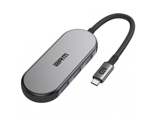 Концентратор Armorstandart USB-C to HDMI 4K, PD, 3USB, SD, microSD Grey (ARM69366)