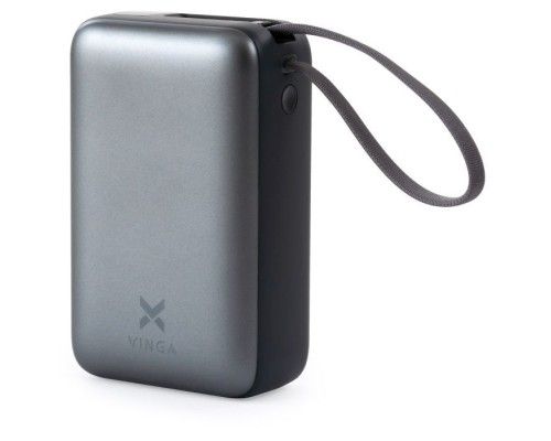 Батарея універсальна Vinga 30000 mAh 65W Display Cable (VPBB3065C)
