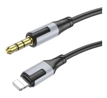 Кабель мультимедійний Lightning to 3.5mm M 1.0m black BOROFONE (6941991108327)