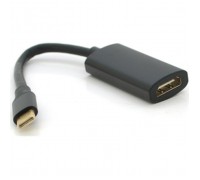 Перехідник USB-C to HDMI F 0.15m black-gray Voltronic (YT-Type-C(M)/HDMI(F)-15cm)