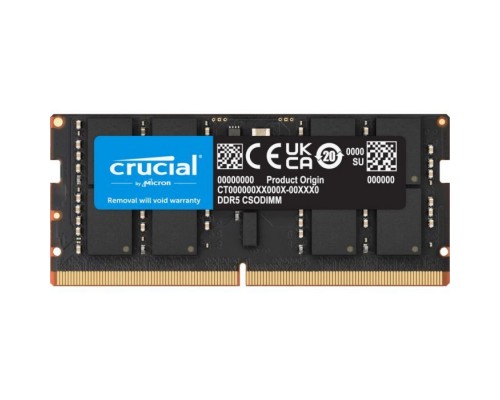 Модуль пам'яті для ноутбука SoDIMM DDR5 16GB 6400 MHz Micron (CT16G64C52CS5)