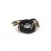 Кабель мультимедійний 3xRCA M to 3xRCA M 1.5m black VEGGIEG (YT-AV301)