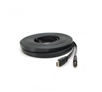 Кабель мультимедійний HDMI M to HDMI M 15.0m V1.4 black Merlion (YT-HDMI(M)/(M)SLIM-15m/06971)