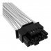 Кабель живлення video power 12+4pin PCIe Gen 5 12VHPWR 600W white Corsair (CP-8920332)