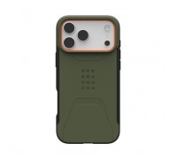 Чохол до мобільного телефона UAG iPhone 17 Pro Max Civilian MagSafe Olive/Orange (114546117297)