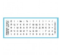 Наклейка на клавіатуру BestKey mini Pro 3,5х3мм, прозора основа, 70, чорний (BKmPRO/BlacTr/054)