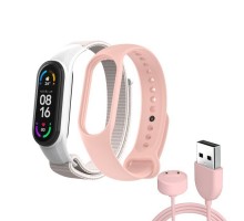 Ремінець до фітнес браслета Armorstandart комплект 3шт Xiaomi Mi Band 7/6/5 New Style Pink (ARM77037)