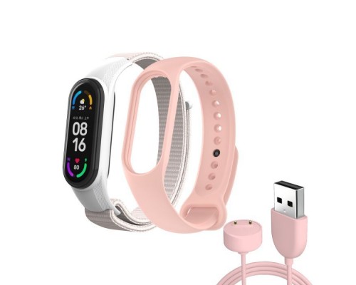 Ремінець до фітнес браслета Armorstandart комплект 3шт Xiaomi Mi Band 7/6/5 New Style Pink (ARM77037)