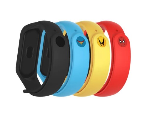 Ремінець до фітнес браслета Armorstandart комплект 4шт Xiaomi Mi Band 4/3 Superhero Edition (ARM77062)