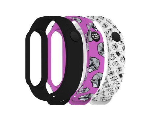 Ремінець до фітнес браслета Armorstandart комплект 3шт Xiaomi Mi Band 7/6/5 This-is-the-Way Dark Lord (ARM77046)