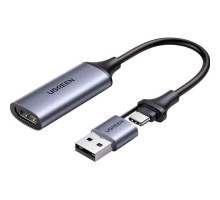 Перехідник USB/USB-C to HDMI 4K/60Hz Ugreen (40189)