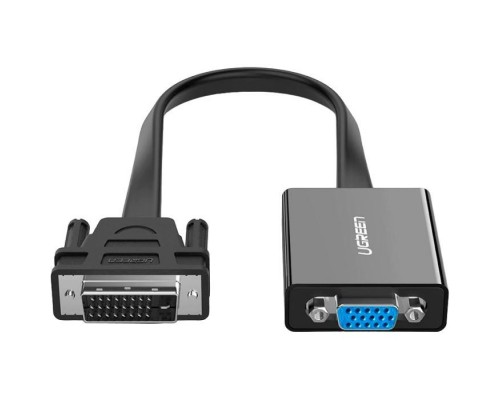 Перехідник DVI 24+1 M to VGA F active black Ugreen (40259)