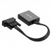 Перехідник DVI 24+1 M to VGA F active black Ugreen (40259)